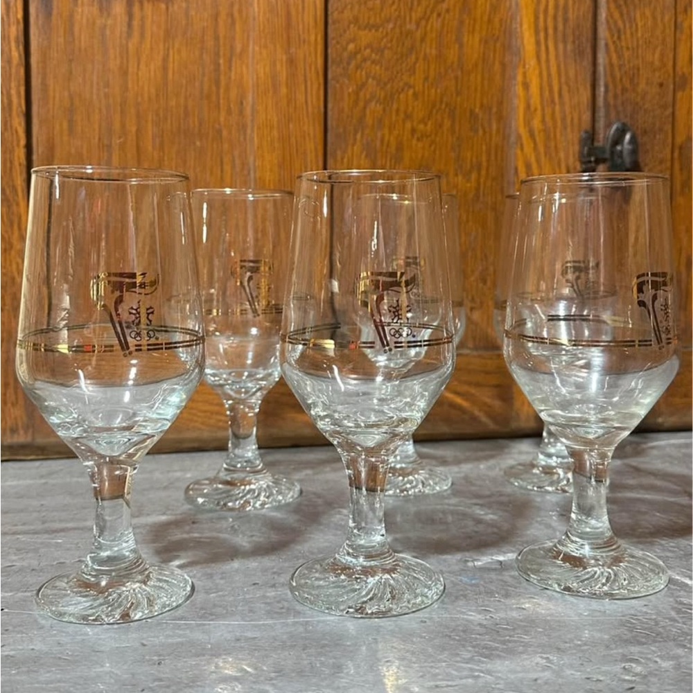 Vintage 1988 Calgary Olympic Glassware set